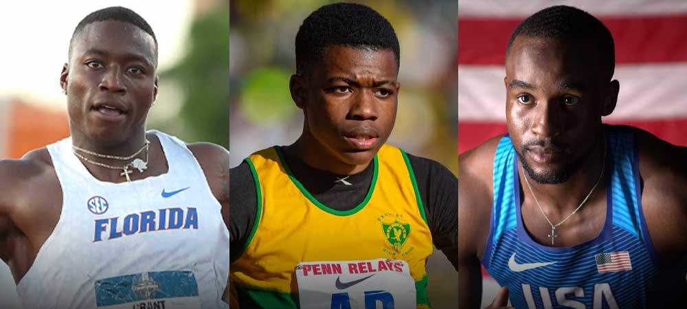 Grant Holloway (USA), Rasheed Broadbell (JAM), Daniel Roberts (USA)