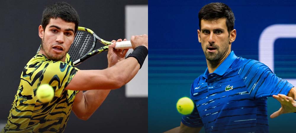 Carlos Alcaraz and Novak Djokovic